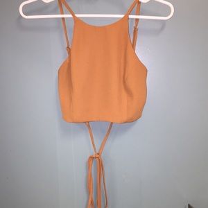 Wrap around (tie up) crop top